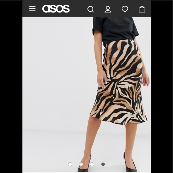 ASOS River Island petite tiger print skirt - Picture 2 of 6